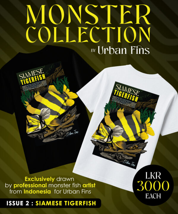 Urban Fins Monster Collection – Issue 2: Siamese Tigerfish premium cotton T-shirt