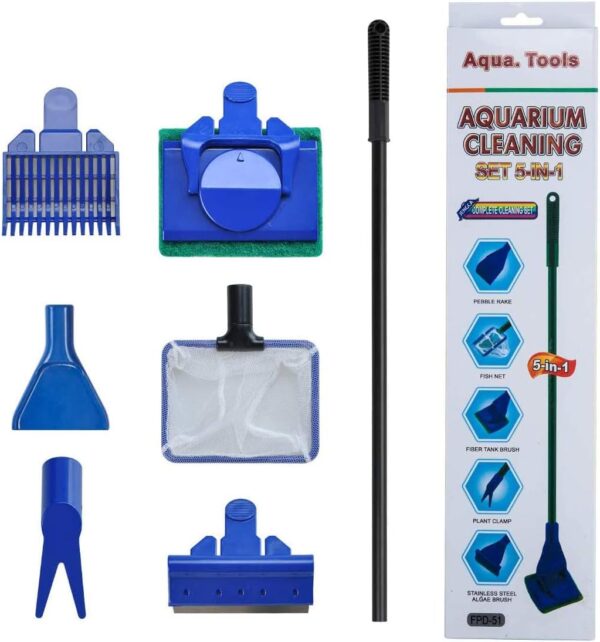 Aquarium Cleaning Set 5 in 1 for Fish Tank Maintenance