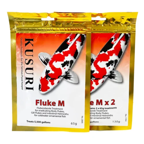 alt="Kusuri Fluke M flubendazole gill and body fluke treatment 65g