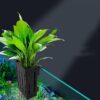 Aquarium planter cup with hooks for growing plants in fish tank