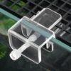 Aquarium lid holders securing glass tank cover with adjustable clips